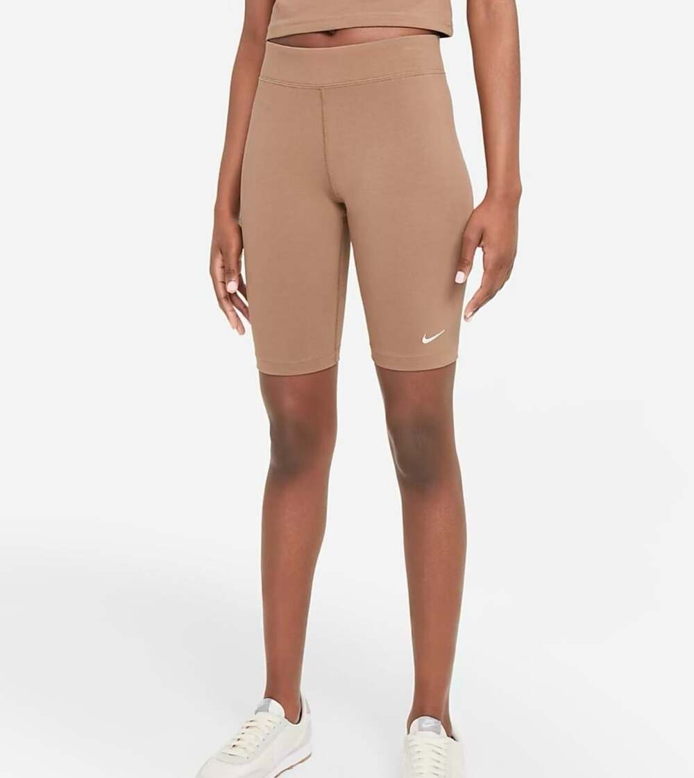 Nike Women's Sportswear Essential Bike Shorts Archaeo Brown CZ8526-256 Size M
